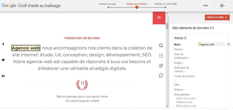 Données structurées SEO